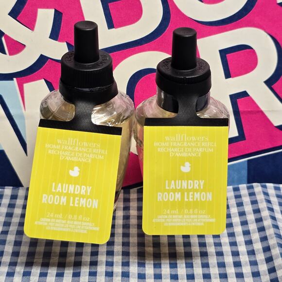 BBW Laundry Room Lemon Wallflower Fragrance Refill Set - Picture 1 of 2